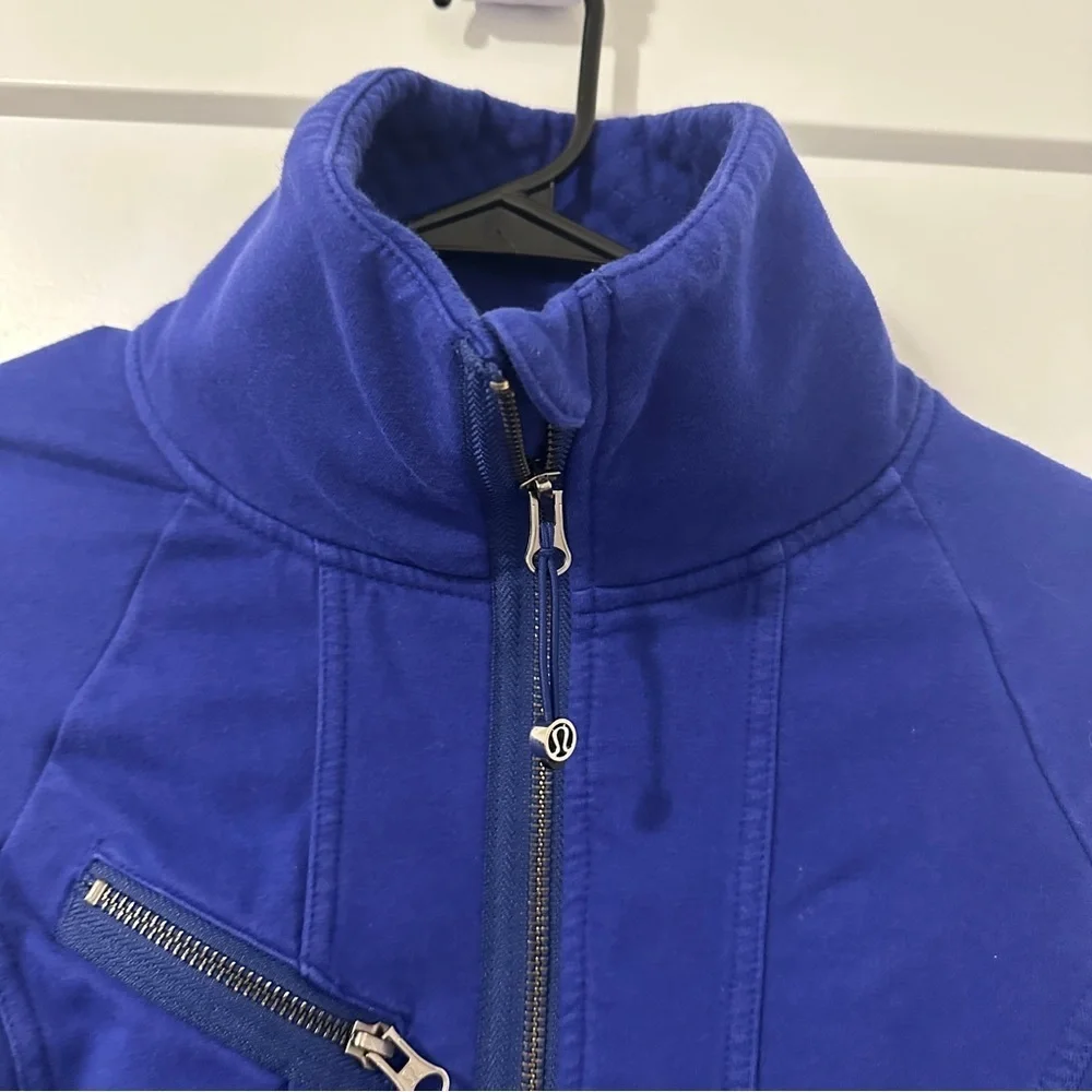 Lululemon It’s Happening Workout Running Jacket In Pigment Blue Size 4 Women’s - Picture 7 of 16